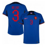 Netherlands Matthijs de Ligt #3 Replica Away Shirt World Cup 2022 Short Sleeve